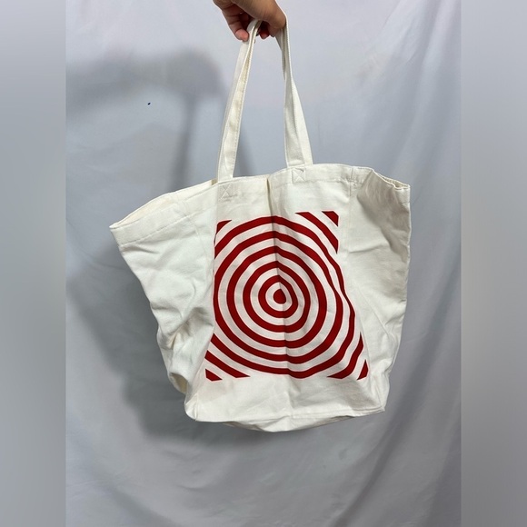Target bullseye canvas tote bag - Picture 3 of 9
